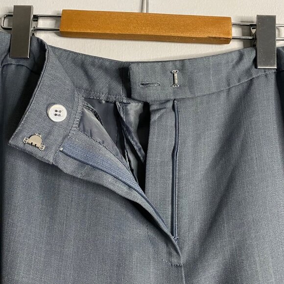 Le Suit Women's Heather Blue Straight Leg Ankle Pants - Picture 5 of 8